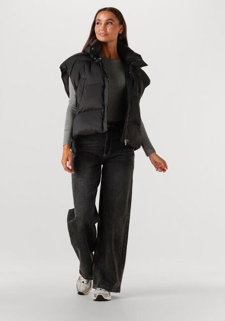 Grijze WITHBLACK Top WBLJOSEFINE LS TEE - large