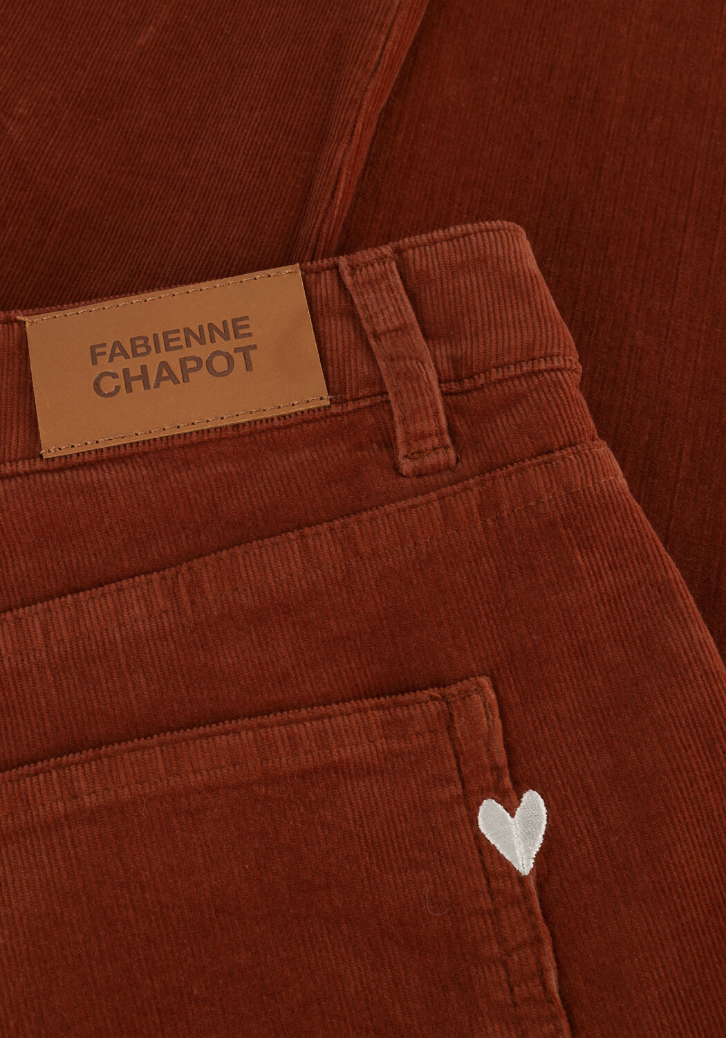 FABIENNE CHAPOT Pantalon &eacute;vas&eacute; EVA FLARE TROUSERS en cognac - large