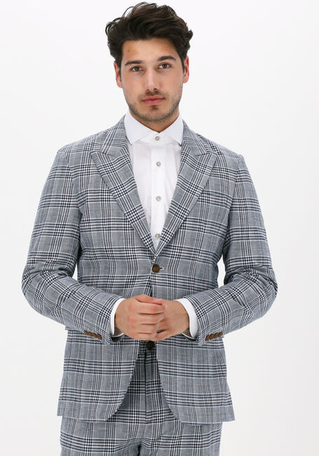 Donkerblauwe SELECTED HOMME Colbert SLHSLIM-NOAH MULTI CHECK BLZ - large