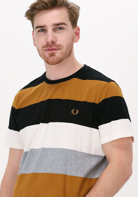 Zwarte FRED PERRY T-shirt BOLD STRIPE T-SHIRT - large