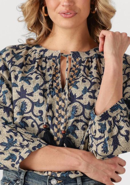 SUMMUM 3/4 SLEEVE TOP BLOCK PRINT Blouses en multicolore - large