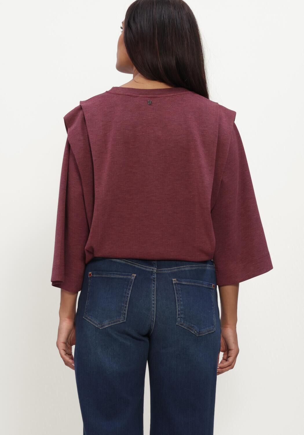 MOS MOSH Pull MMMAE O-3/4 SLEEVE SWEATSHIRT Bordeaux - large