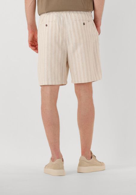 SHIWI Pantalon courte MEN LEWIS LINEN SHORTS YAM DYE STRIPES en beige - large
