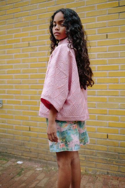 CALL ME FRANKIE Pantalon courts SPLASH DENIM SHORTS en multicolore - large