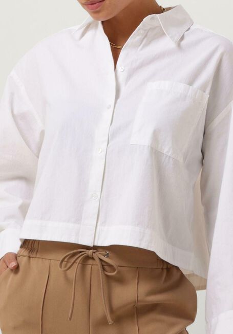 SELECTED FEMME SLFASTHA LS CROPPED BOXY SHIRT B Blouses en blanc - large