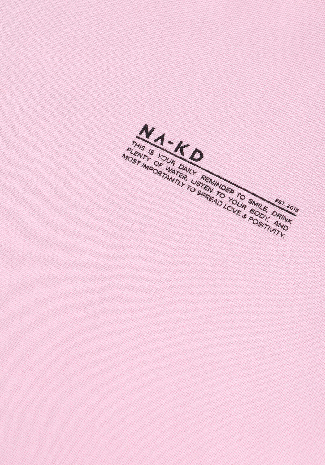 Lichtroze NA-KD Trui REMINDER HOODIE - large