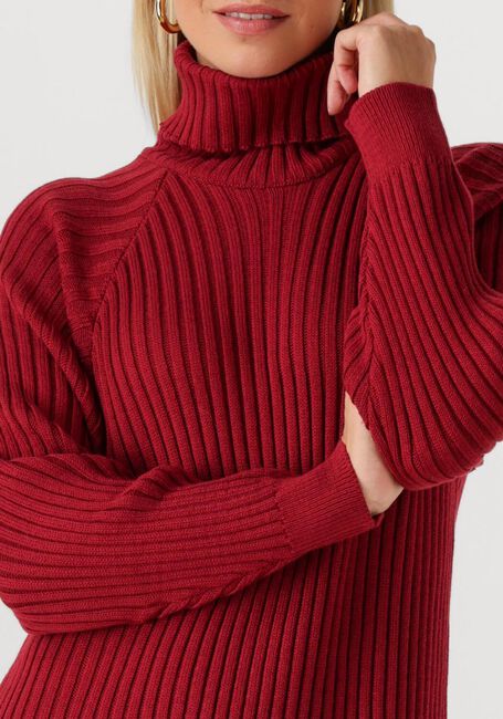 Bordeaux Y.A.S. Midi jurk YASMAVI KNIT MIDI ROLLNECK DRESS - large