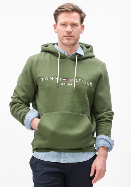 Olijf TOMMY HILFIGER Sweater TOMMY LOGO HOODY - large