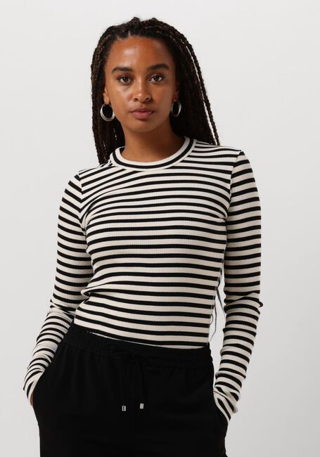 Zwarte INWEAR Tops & T-shirts DAGNAIW STRIPED TSHIRT LS - large