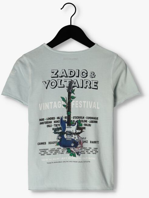 Lichtblauwe ZADIG & VOLTAIRE T-shirt X25362 - large