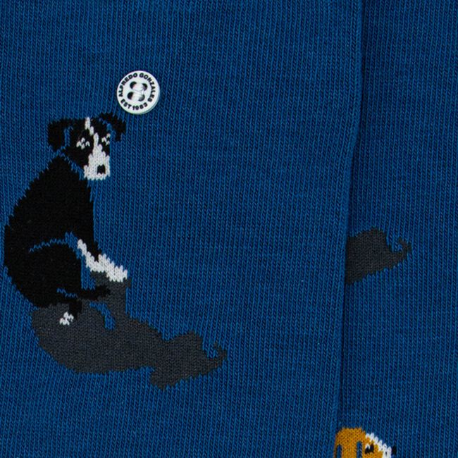 ALFREDO GONZALES DOGS Chaussettes en bleu - large