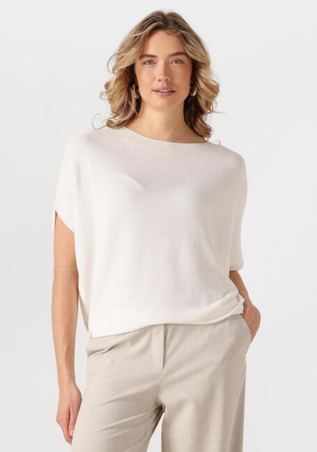 SUMMUM Haut OVERSIZED KNITTED TOP VISCOSE BLEND KNIT Blanc - large