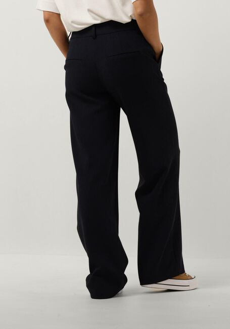 Donkerblauwe SELECTED FEMME Pantalon SLFRITA MW WIDE PANT - large
