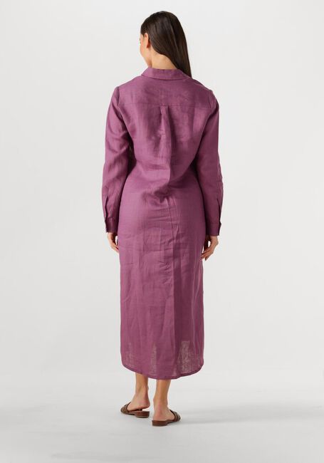 Paarse RESORT FINEST Maxi jurk SHIRT DRESS - large