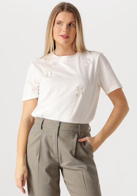 HAUTE L'AMITIÉ T-shirt PEARL BOW TEE Blanc - large