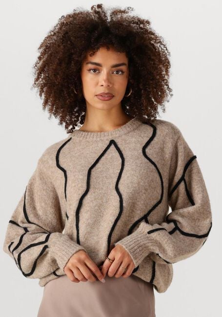 Beige MOVES Trui KAIYA JUMPER 4457 - large