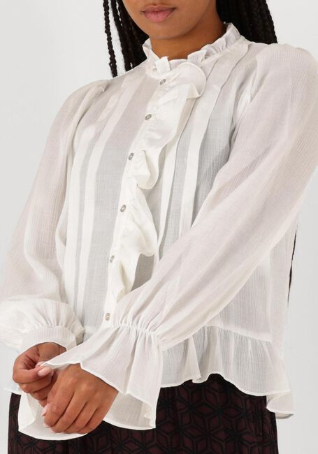 Witte CO'COUTURE  MELINA FRILL SHIRT - large