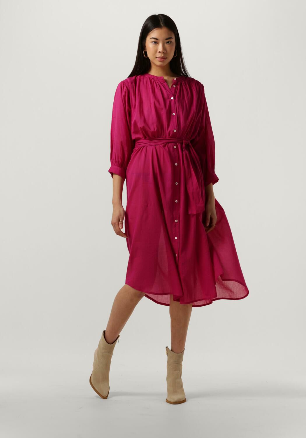 Roze BY BAR Midi jurk LUCY DRESS Omoda