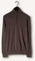 PROFUOMO Col roulé PULLOVER HALFZIP en taupe PROFUOMO Col roulé PULLOVER HALFZIP en taupe - medium