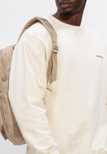 Ecru POCKIES Sweater LOBSTER WEEKEND CREW - large