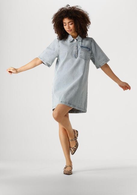 EDITED Mini robe ASTA DENIM DRESS en bleu - large