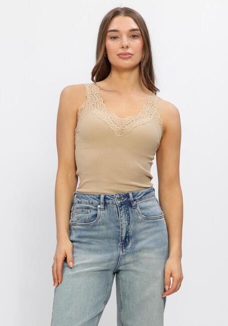 ROSEMUNDE Haut BERNADINE SL REGULAR V-NECK TOP Sable - large