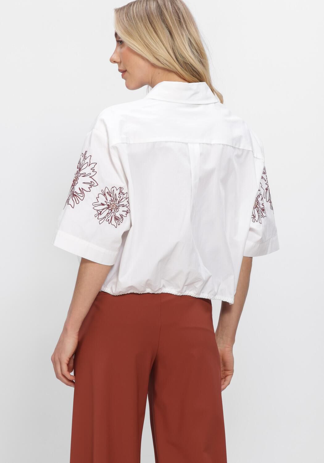 STUDIO ANNELOES NOLESTE POPLIN BLOUSE Blouses en blanc - large