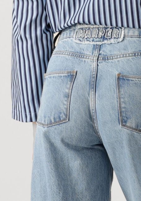 Lichtblauwe HARPER & YVE Wide jeans YVE-PA - large