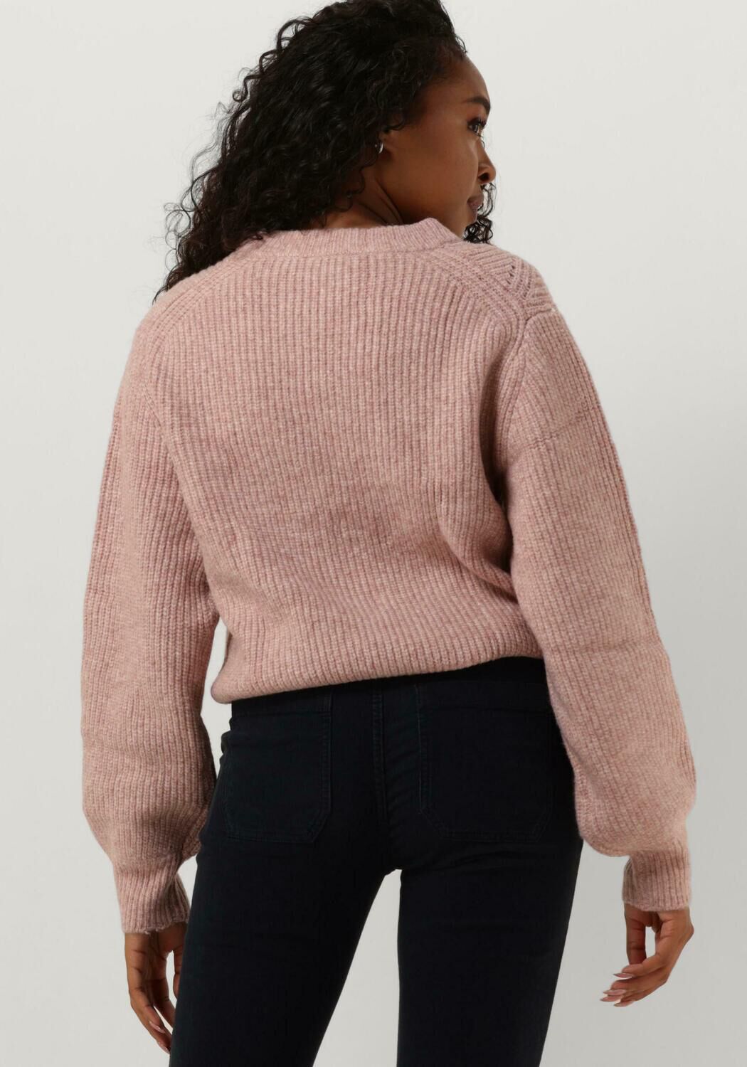 Pull noir hot sale et rose
