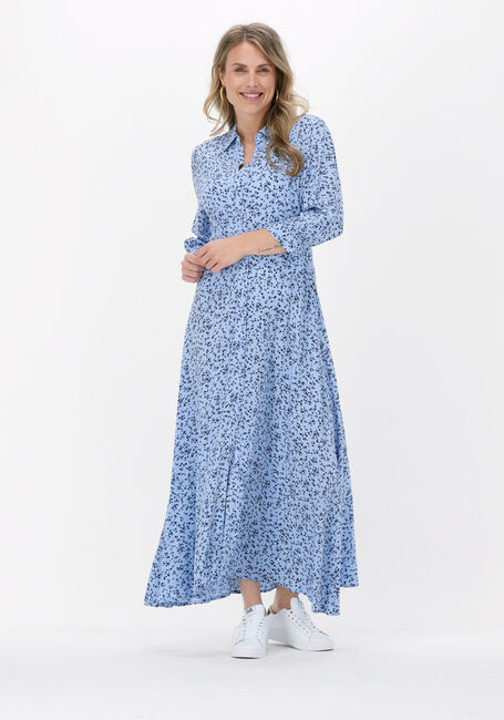 Blauwe Y.A.S. Maxi jurk YASCLORA 3/4 LONG SHIRT DRESS - large