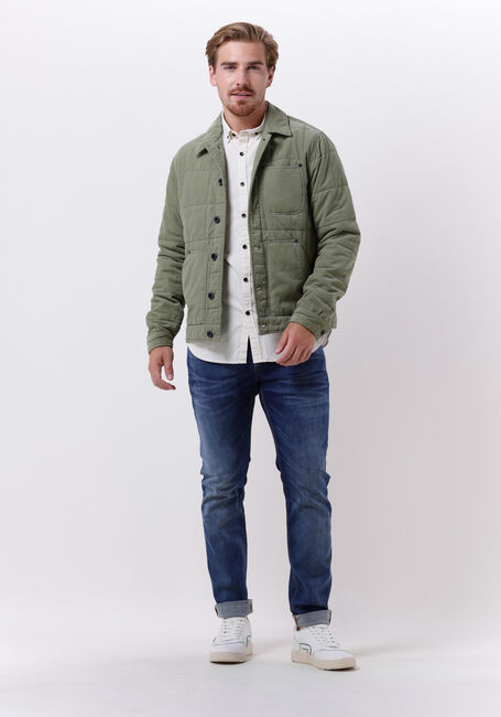 Groene DSTREZZED Gewatteerde jas WORKER JACKET BABYCORD - large