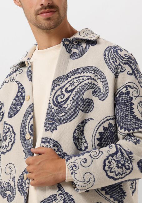 WOODBIRD Surchemise WBBLADE JAQUARD JACKET en bleu - large