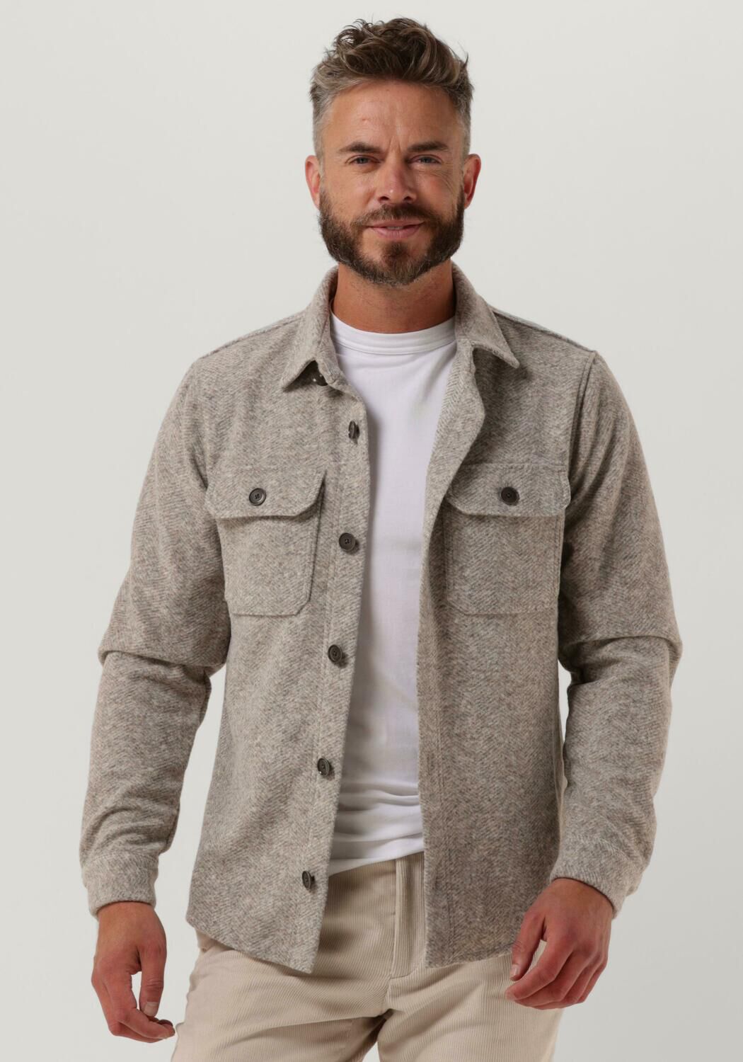Overshirt store heren wol
