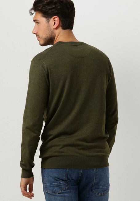 SCOTCH & SODA Pull ESSENTIALS ECOVERO VISCOSE-NYLON CREWNECK PULLOVER en vert - large