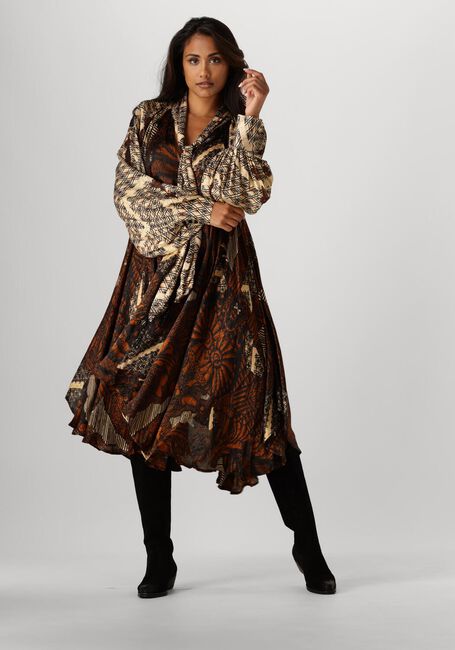 MES DEMOISELLES Robe midi ABBEY en marron - large