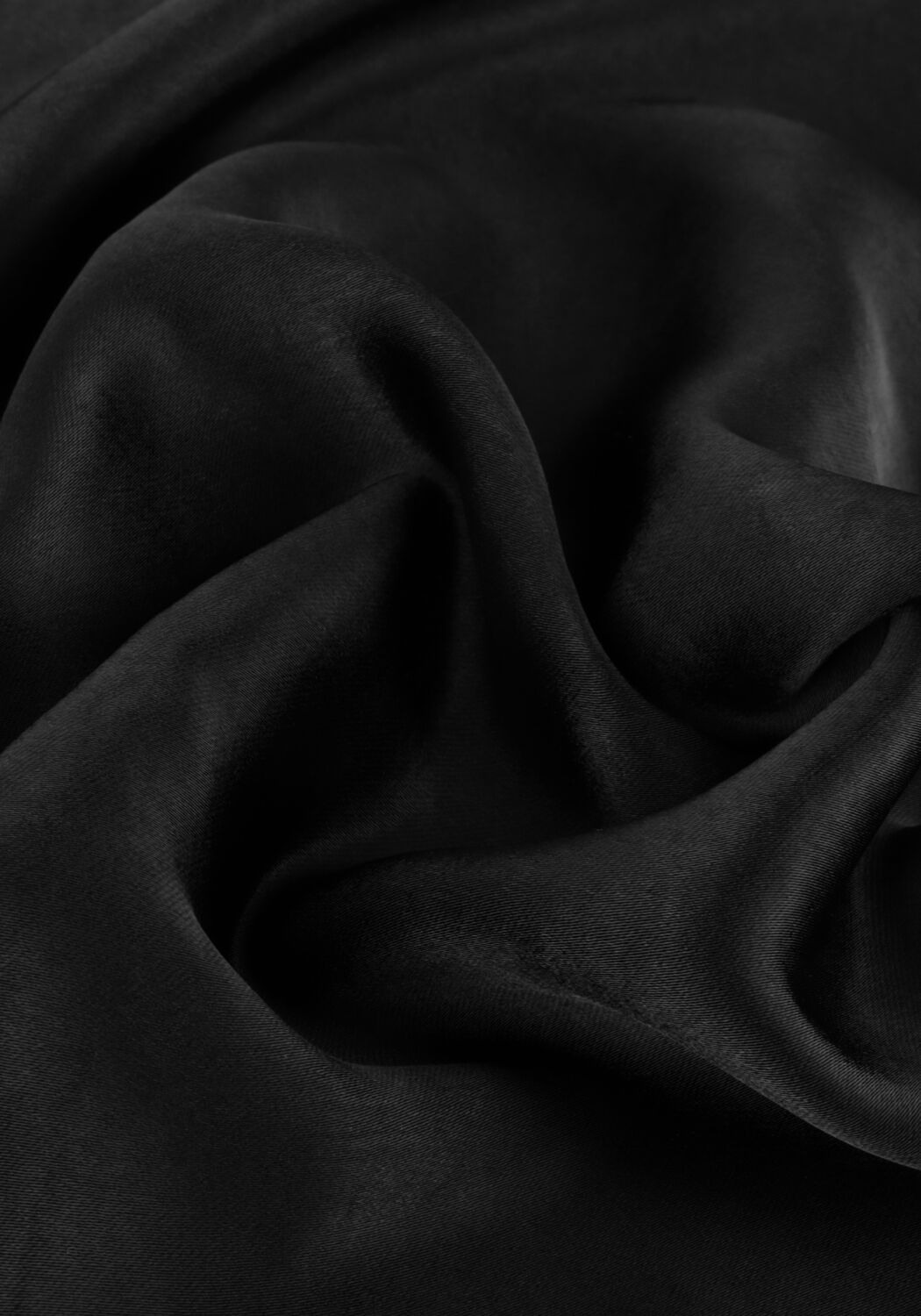 Zwarte NOTRE-V Maxirok SATIN LONG SKIRT - large