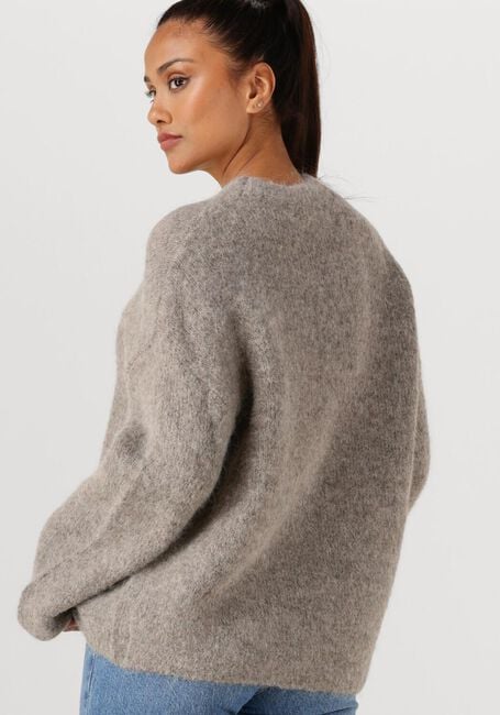 SELECTED WOMEN Pull SLFGABRIELLA LS KNIT NEW O-NECK en gris - large