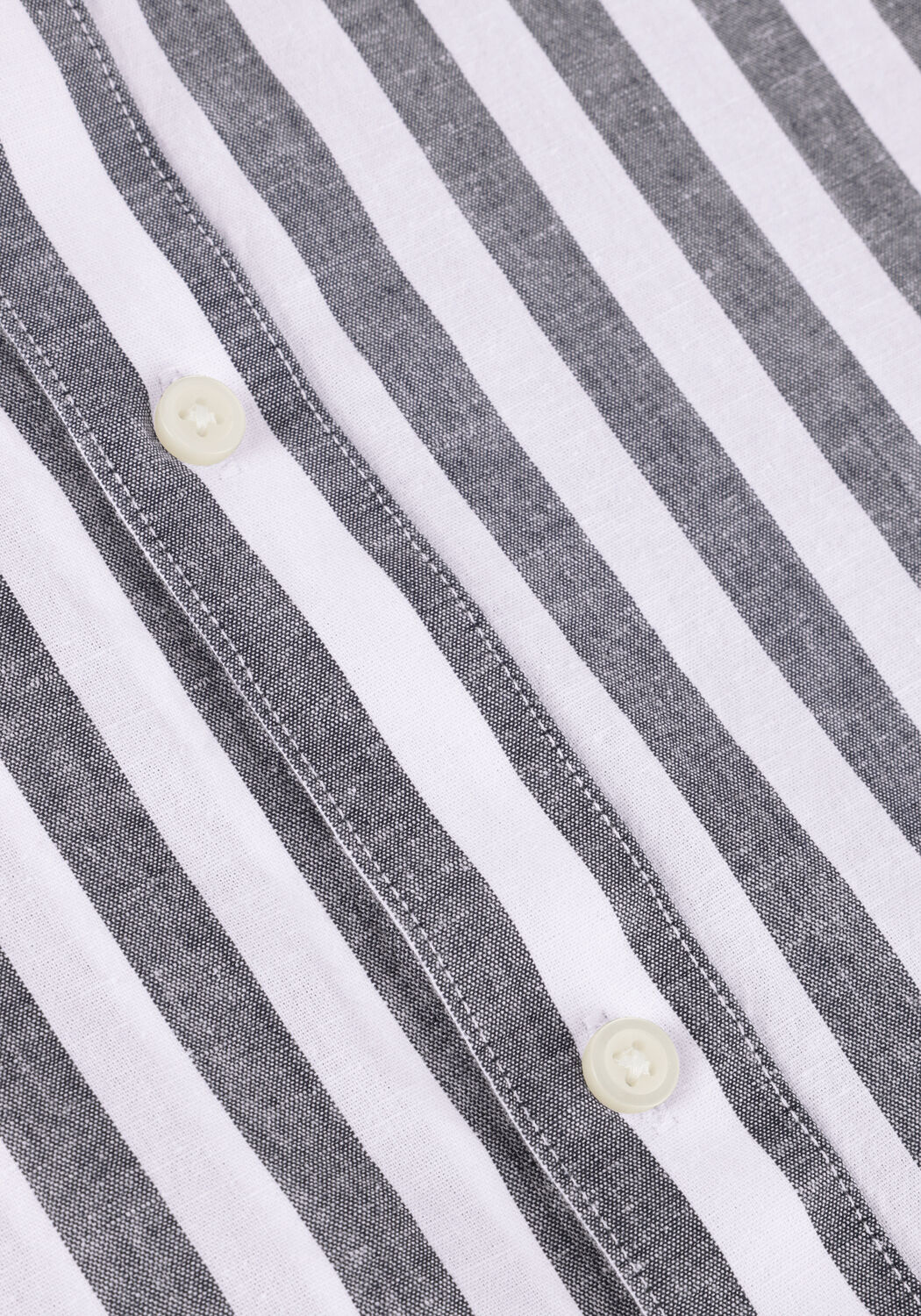 Blauwe SELECTED MEN Casual overhemd SLHREGNEW-LINEN SHIRT SS CLASSIC - large