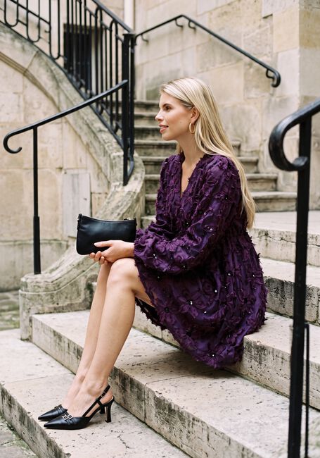 Y.A.S. Mini robe YASFAZILLA LS DRESS S en violet - large