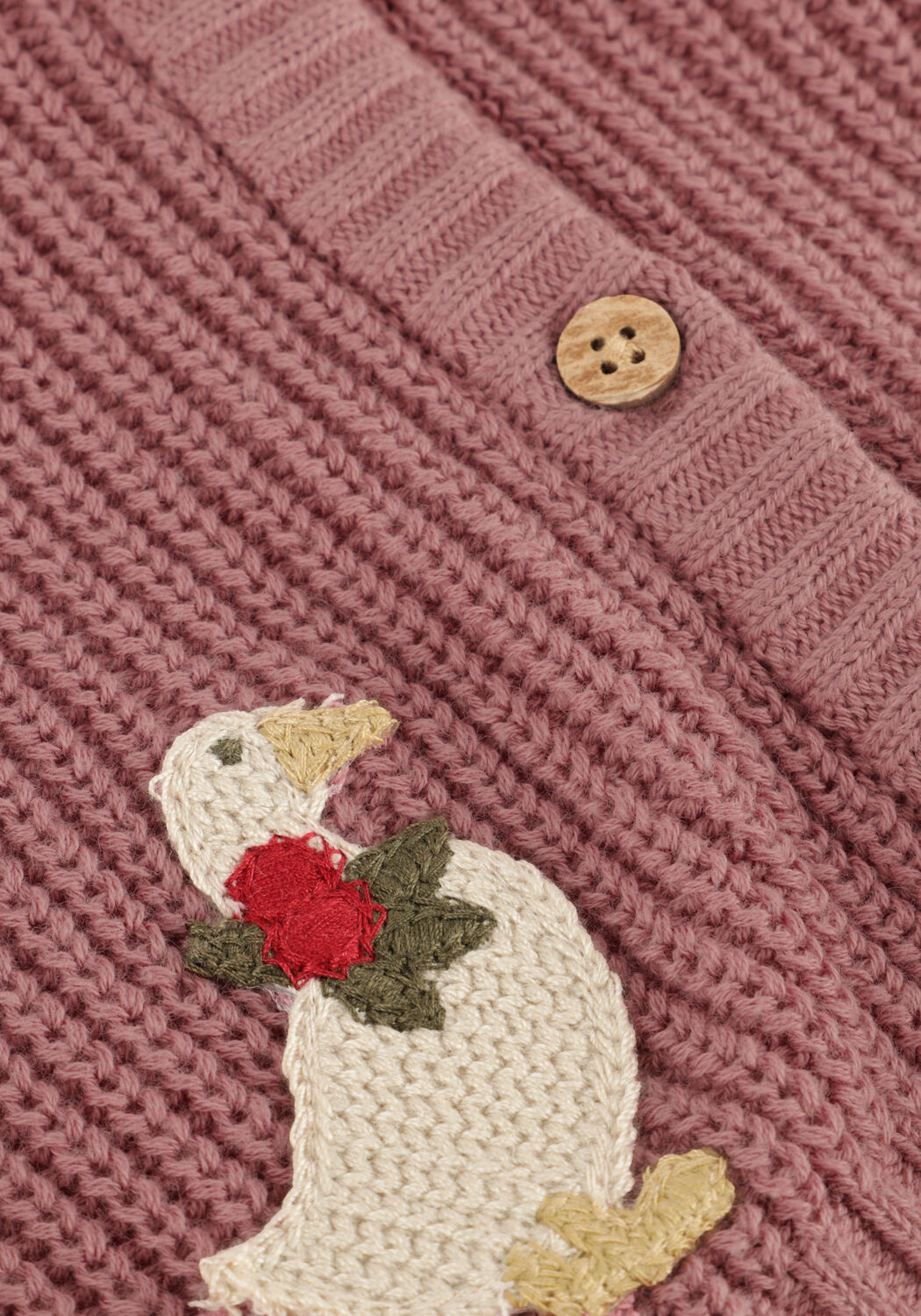 LIL' ATELIER Gilet NBFEMLEN LAK LS KNIT CARD LIL en rose - large