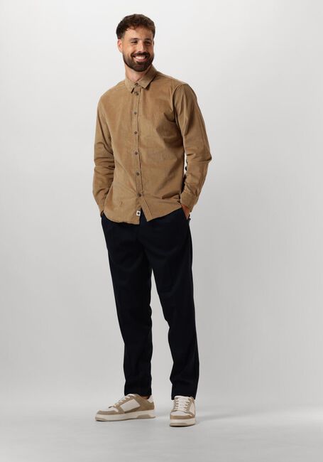 Beige ANERKJENDT Hemden AKLEIF SOLID CORD SHIRT - large