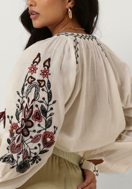SUMMUM TOP SUSHI VOILE EMBROIDERY Blouses Blanc - large
