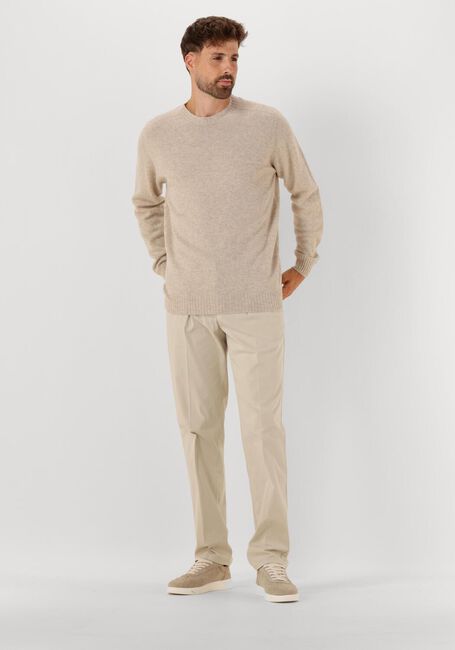 Beige PROFUOMO Trui PULLOVER CREW NECK - large