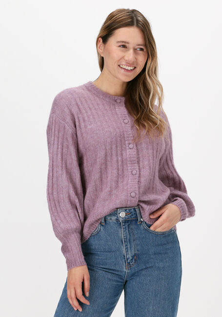 MSCH COPENHAGEN Gilet DEANNA ALPACA RIB CARDIGAN en violet - large