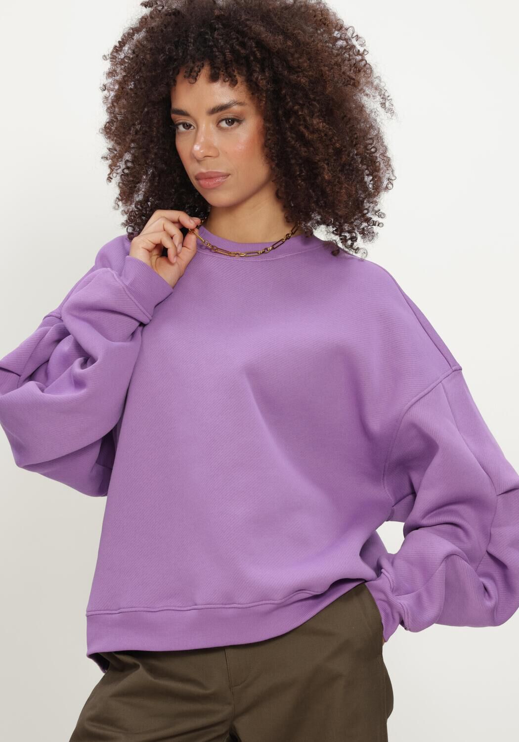 Paarse EDITED Sweater CAIO SWEATER - large