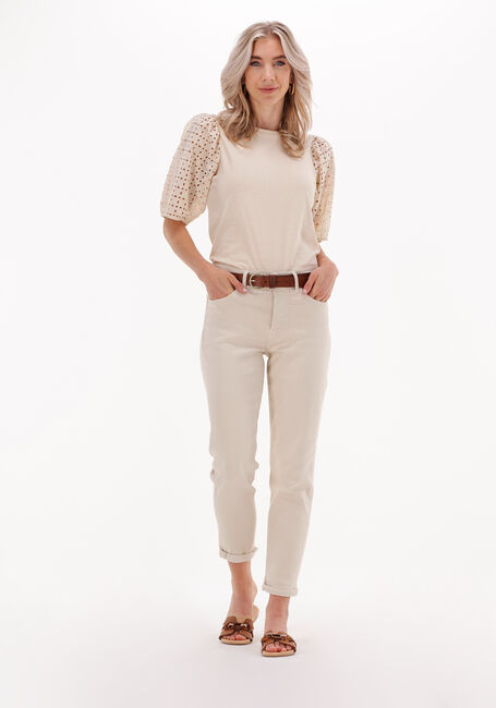 Beige SUMMUM Top TOP SINGLE JERSEY BRODERIE MIX - large