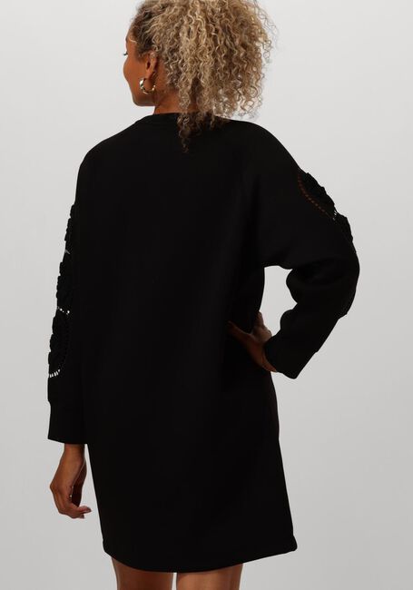 Zwarte OBJECT Mini jurk OBJDORINA LO L/S SWEAT DRESS - large