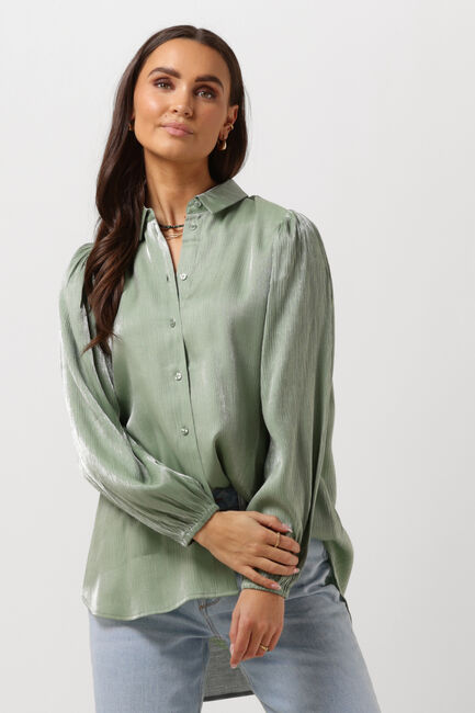 Lichtblauwe SELECTED FEMME  SLFELKE-HOLLY LS SHIRT - large