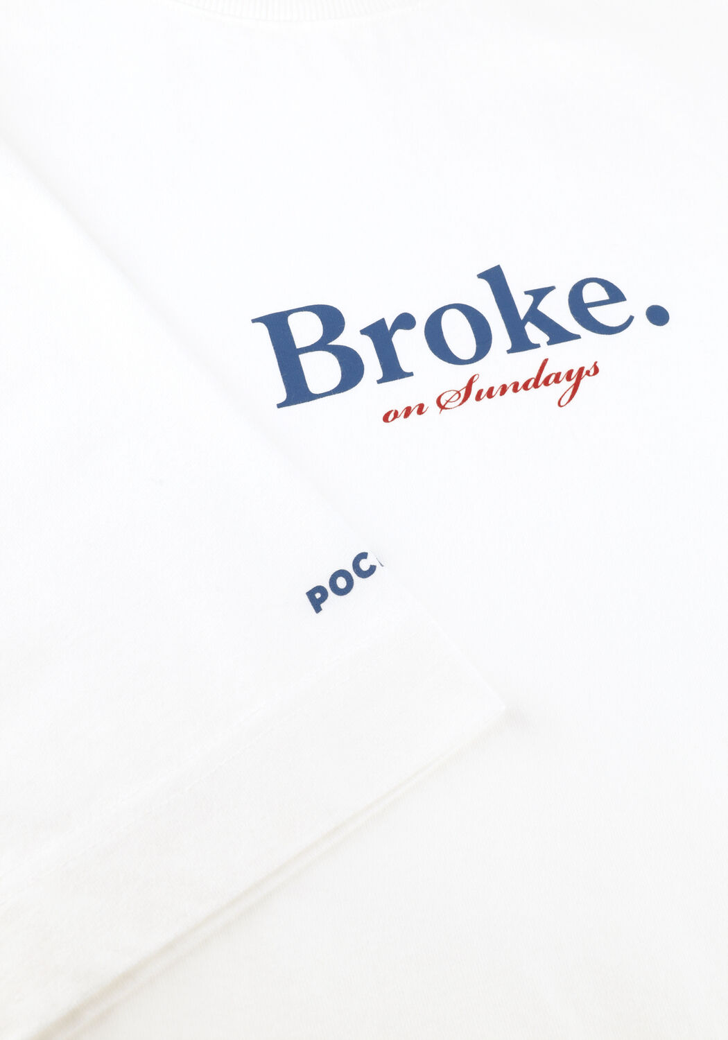 POCKIES T-shirt BROKE TEE en blanc - large
