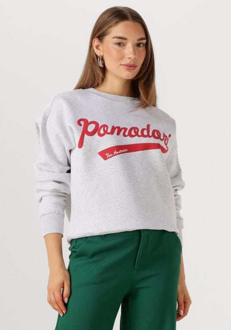 Lichtgrijze POM AMSTERDAM Sweater SWEATER - POMODORI GREY - large